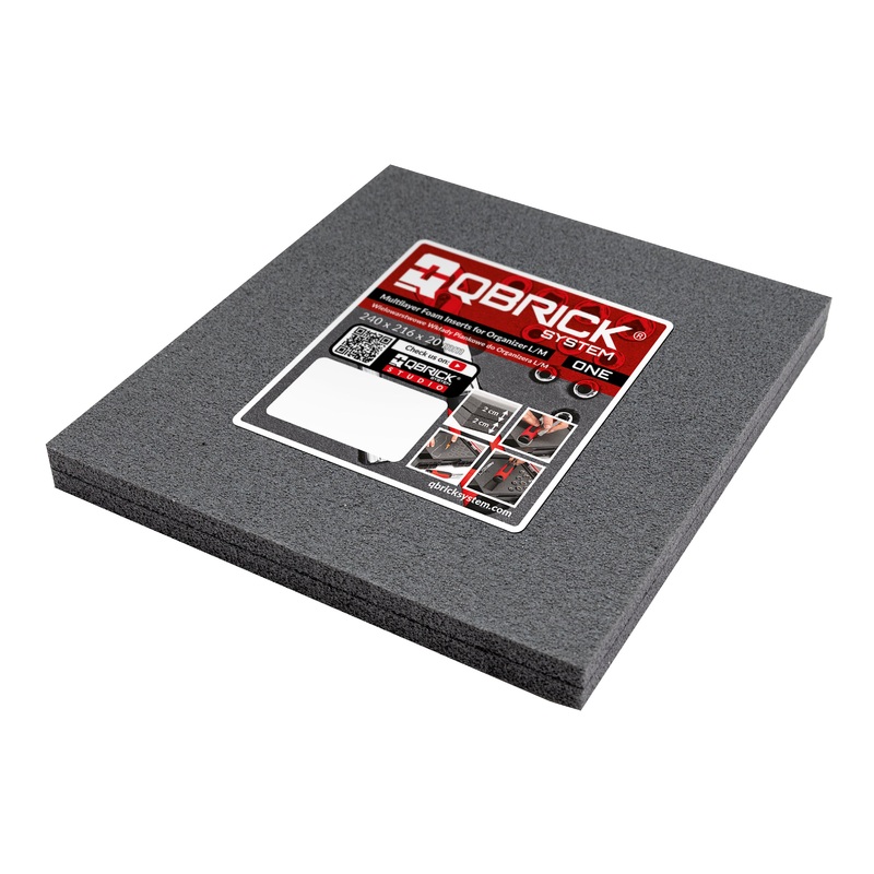 QBRICK MULTILAYER FOAM INSERT, SYSTEM ONE ORGANIZER M & L