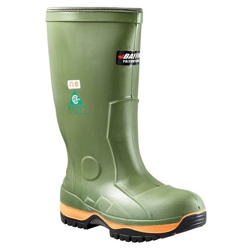 Baffin 51570000 Men’s CSA 13 in. Forest Green Ice Bear Metal-Free Waterproof -50-Degree Winter PU Rubber Safety Work Boots