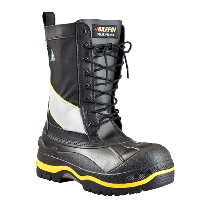 Baffin POLAMP01 Men’s CSA 11 in. Black Constructor Metal-Free Waterproof -100-Degree Winter Safety Work Boots