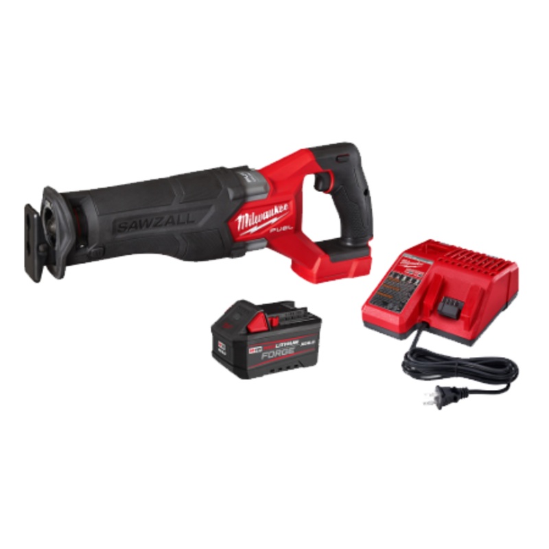 Milwaukee 2821-21F M18 18V Brushless Sawzall Reciprocating Saw Kit with FORGE 6.0Ah Battery