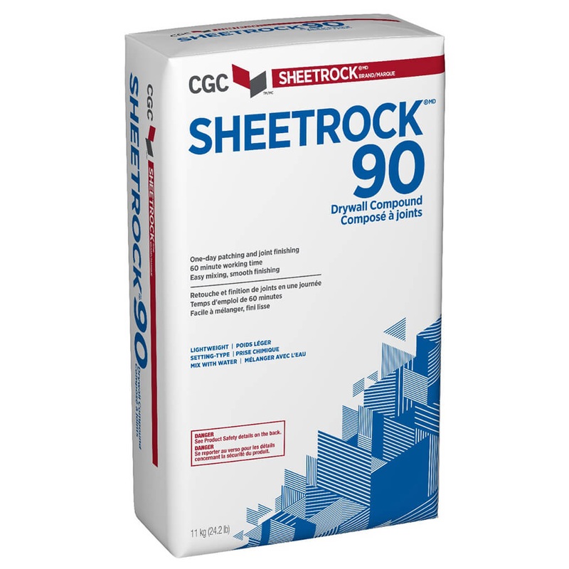 CGC Sheetrock 90 Setting Type Drywall Compound, 11 kg Bag