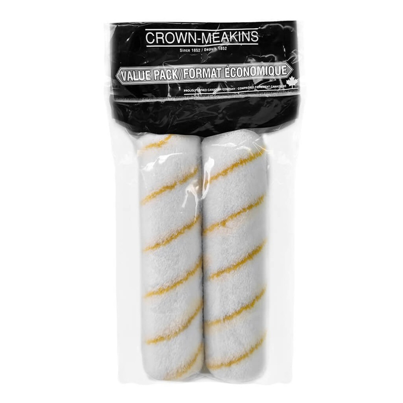 Crown & Meakins EX124700 9-1/2 in. X 10 mm Semi-Smooth Surfaces White Perlon Paint Cage Roller Refil