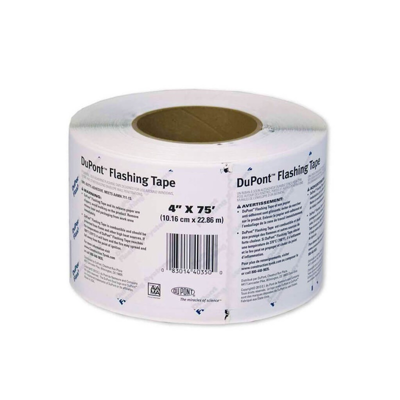 DuPont D15147389 4 in. x 75 ft. TYVEK Self-Adhesive Air and Vapor Barrier Membrane Flashing System T