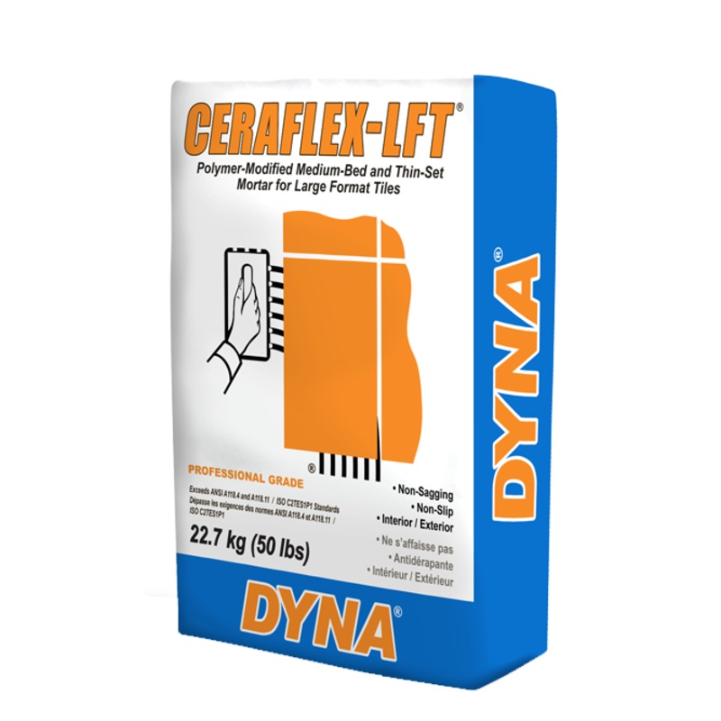 Dyna Ceraflex LFT 50 Lbs Modified Thin-Set For Large Format Tile