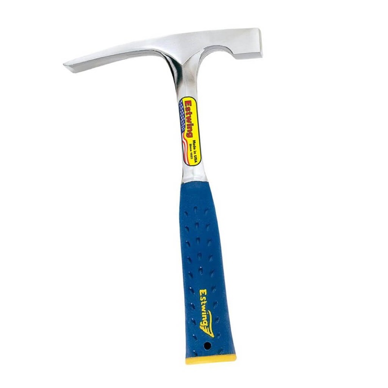 Estwing E3-20BLC 20 oz. x 11-1/4 in. Smooth Face BLUE SHOCK REDUCTION GRIP Solid Steel Bricklayer Mason’s Hammer