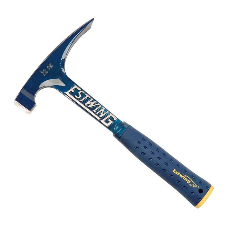 Estwing E6-22BLC 22 oz. x 12 in. Smooth Face BLUE SHOCK REDUCTION GRIP Solid Steel BIG FACE Bricklayer Mason’s Hammer