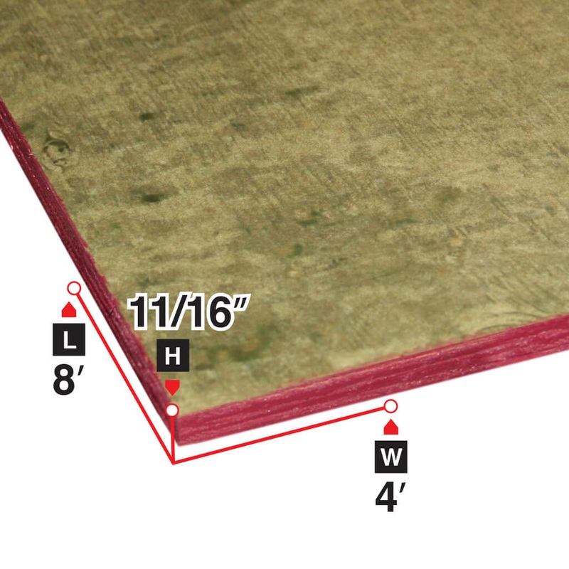 11/16 in. x 4 ft. x 8 ft. Ultraform 7 Layer Concrete Formply Plywood