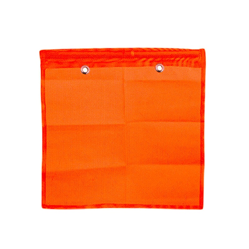 18 in. x 18 in. Orange Vinyl Mesh Traffic Safety Flag