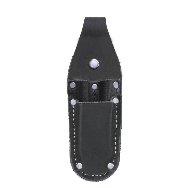 Kuny’s PH-40 Black Full Grain Leather Utility Knife, Pen, and Pencil Holder with Quick Release Belt Snap Loop