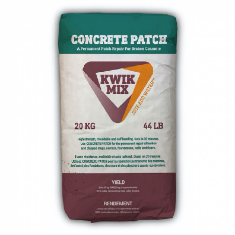 KWIK MIX 20 kg. Grey Build and Restore Concrete Patch