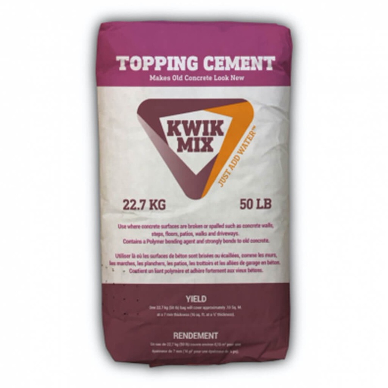 KWIK MIX 22.7 kg. Grey Trowel & Bond Topping Cement