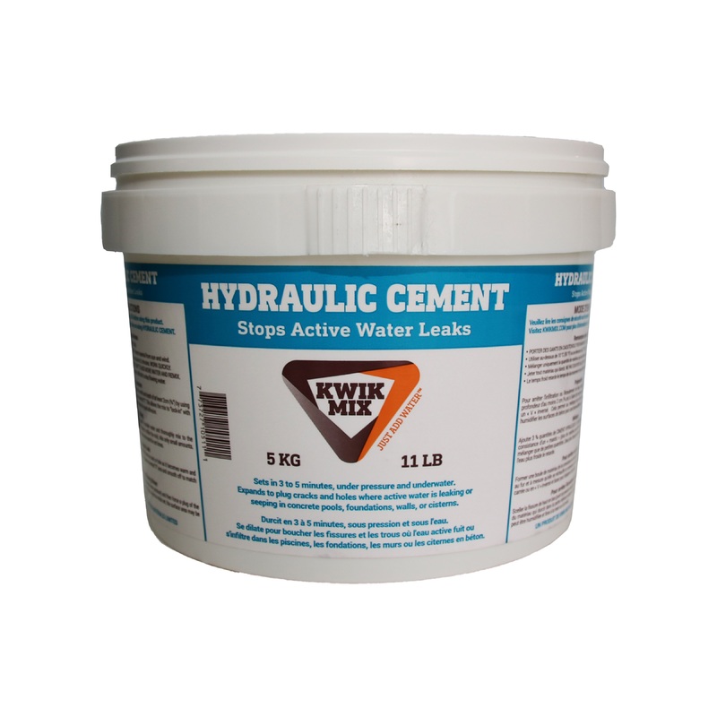 KWIK MIX 5 kg. Grey Plug & Stop Hydraulic Cement