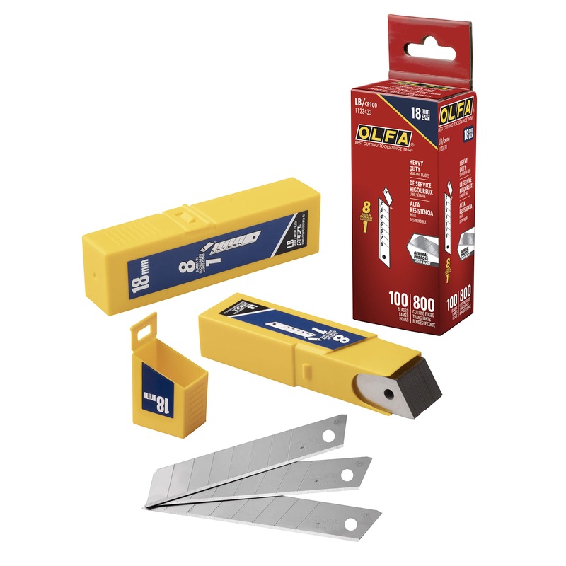 Olfa Snap Off Knife Blades 18mm 100 Pack