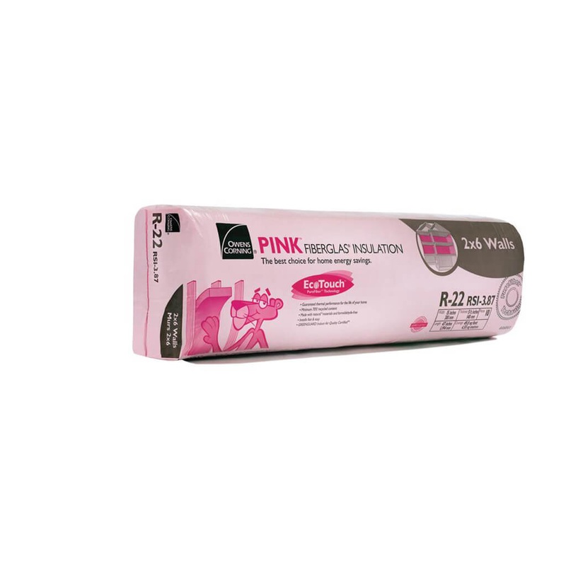 Owens Corning R-22 EcoTouch 15 in. x 47 in. x 5.5 in. Pink Fiberglas Insulation (49.0 sq. ft.)