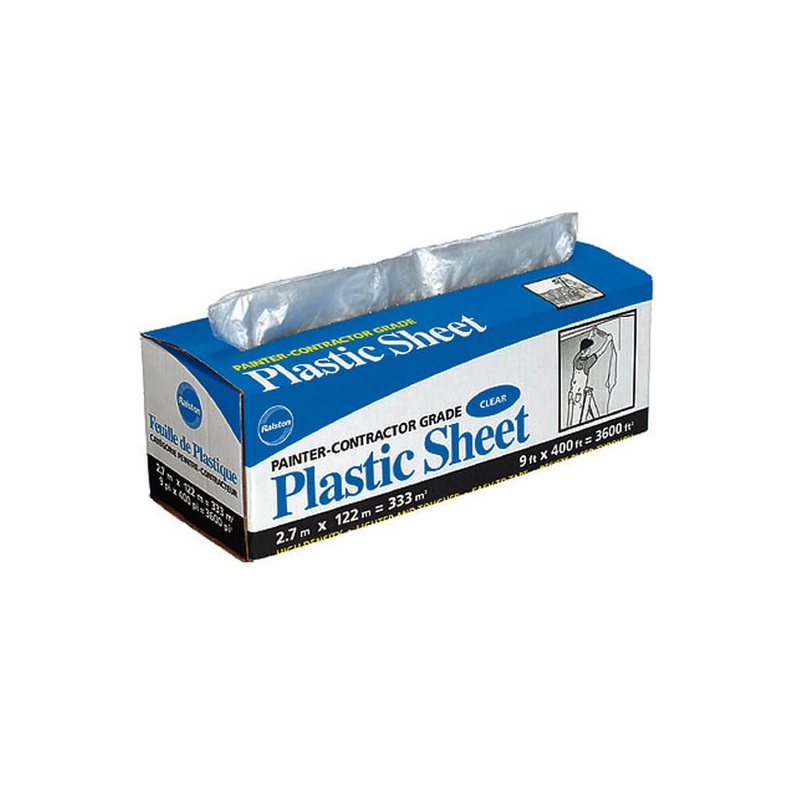 Ralston 305-00 9 ft. x 400 ft. Painter’s Clear Plastic Sheet