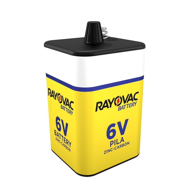 RAYOVAC 944A Alkaline 6-Volt Screw Terminals Heavy-Duty Lantern Battery