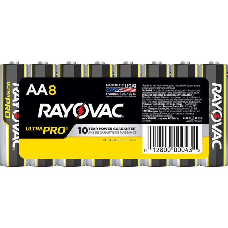 RAYOVAC ULTRA-PRO Alkaline AA Battery (8-Pack)