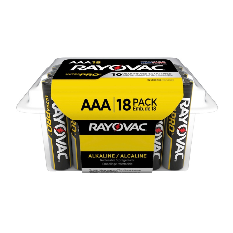 RAYOVAC ULTRA-PRO Alkaline AAA Battery (18-Pack)