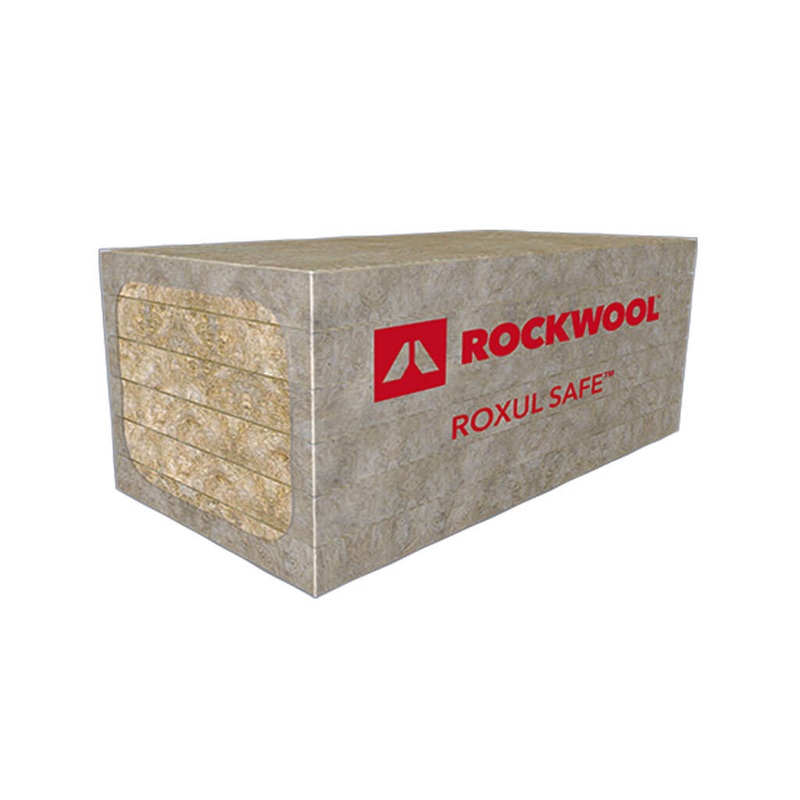 ROCKWOOL ROXUL SAFE 45 1 in. x 24 in. x 48 in. Semi-Rigid Stone Wool Fire Resistant Insulation Board (18-Pack)