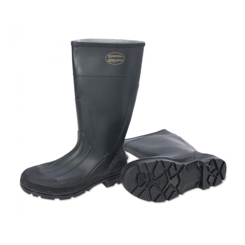 Servus 75125C Men’s CSA 15 in. Black Injection PVC Moulded Steel Toe Waterproof Rubber Safety Work B