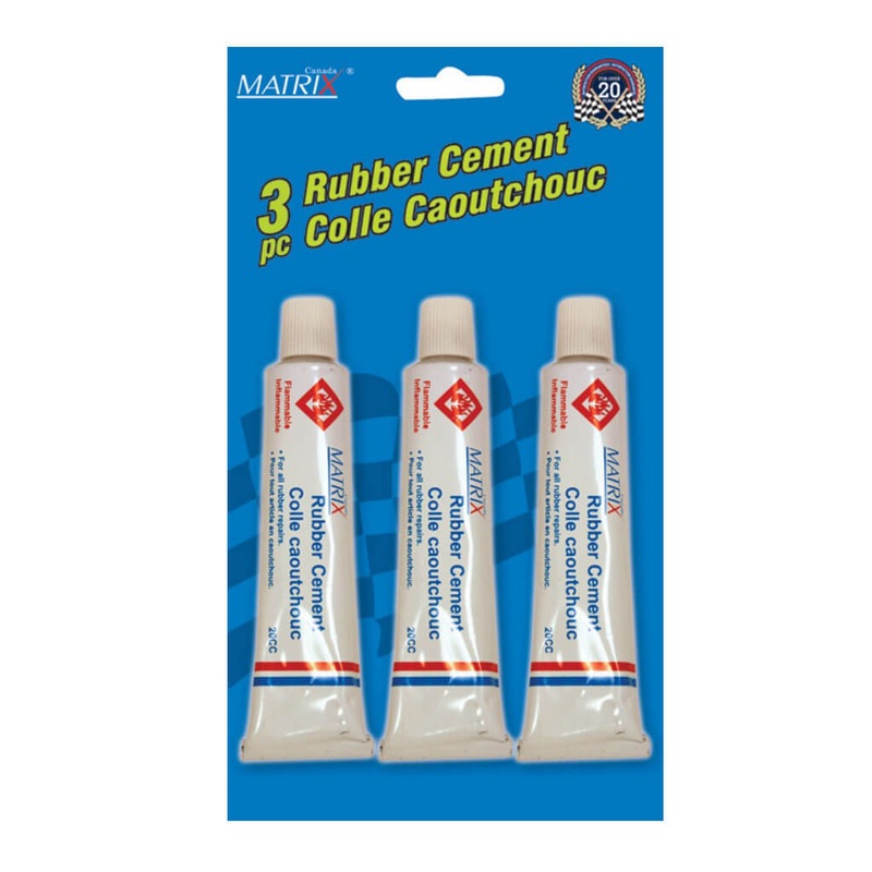 TOOLWAY 720153 RUBBER CEMENT TIRE REPAIR 3PC 20CC