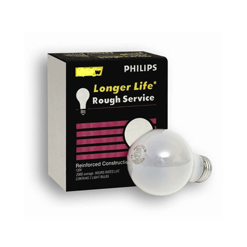 TOOLWAY 83028690 INCANDESCENT ROUGH LIGHT BULB 2PK