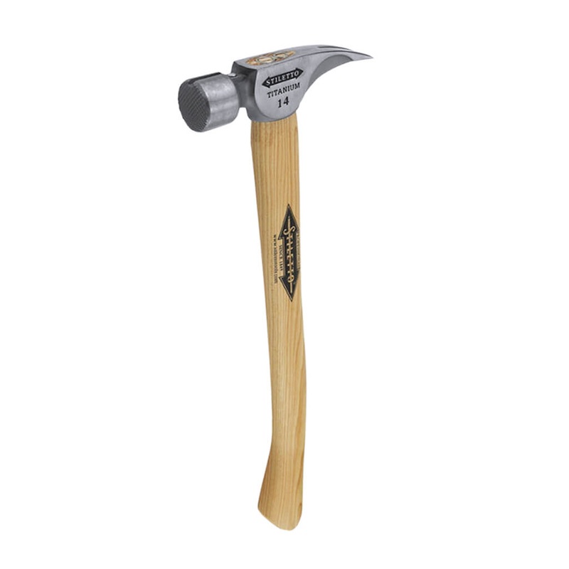 Stiletto TI14MC 14 oz. Milled/Curved Titanium Hammer with Hickory Handle