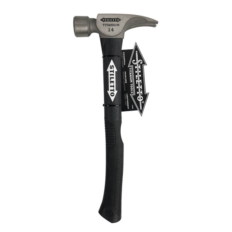 Stiletto TI14MCP16 14 oz. Milled/Curved Titanium Hammer with Fiberglass Handle