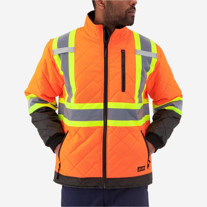 DuraDrive Men’s Hi-Vis Lined Orange Freezer Jacket