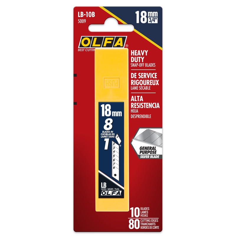 Olfa Snap Off Knife Blades 18mm 10 Pack