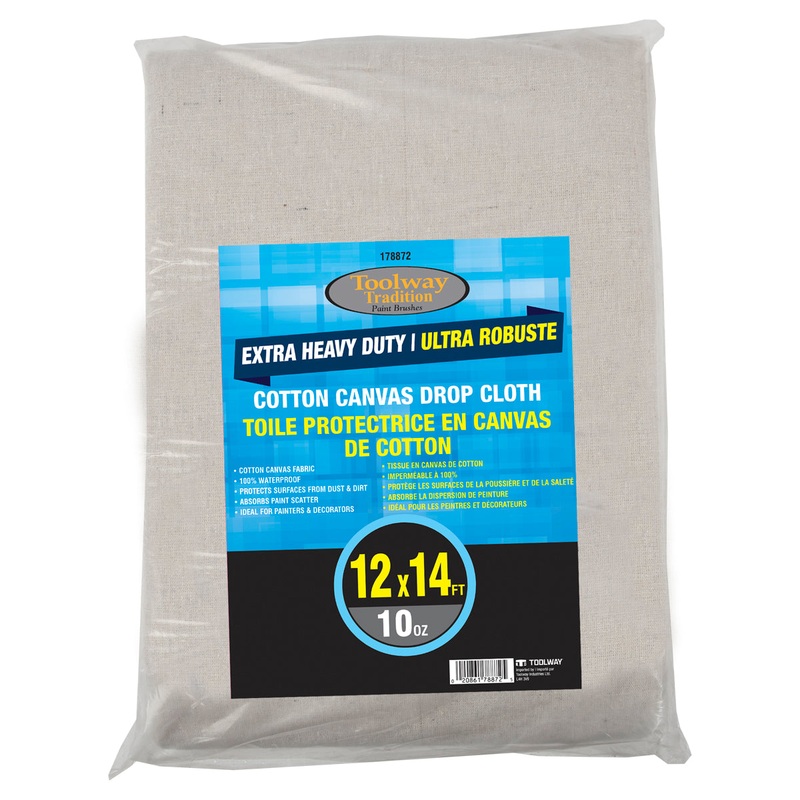 TOOLWAY 178872 DROP CLOTH CANVAS 12’x14′ 10oz
