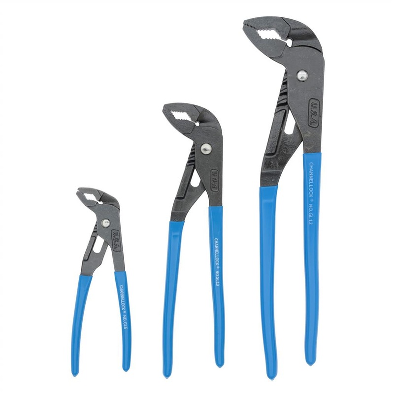 Channellock GLS-3 GripLock Tongue And Groove Pliers Set (3-Pieces)