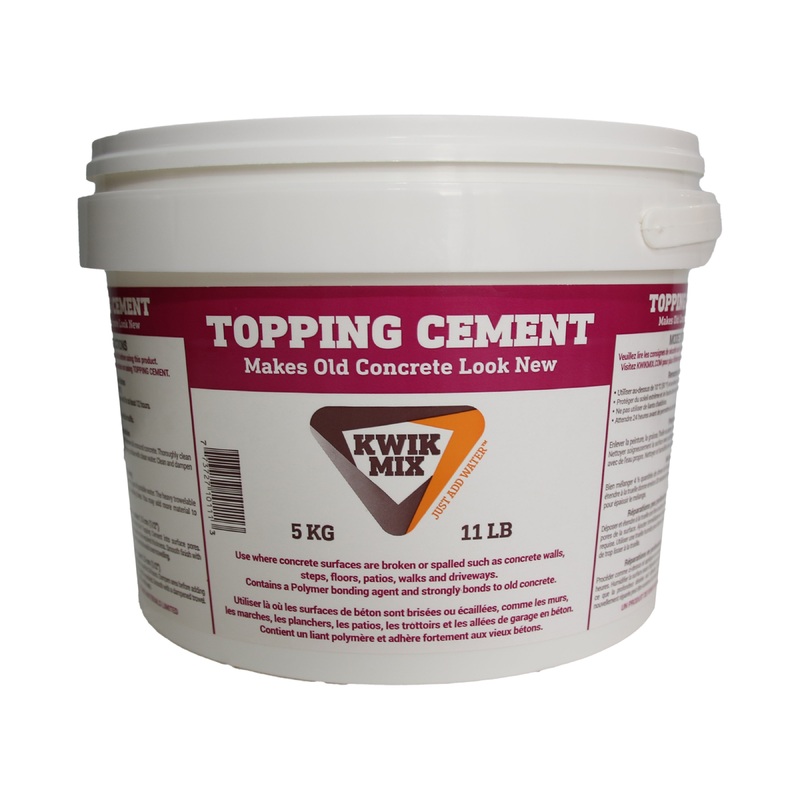 KWIK MIX 5 kg. Grey Trowel & Bond Topping Cement