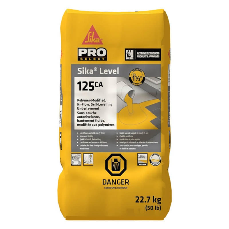 Sika Level-125CA Polymer-Modified Hi-Flow Self-Leveling Underlayment 50 Lbs / 22.7kg
