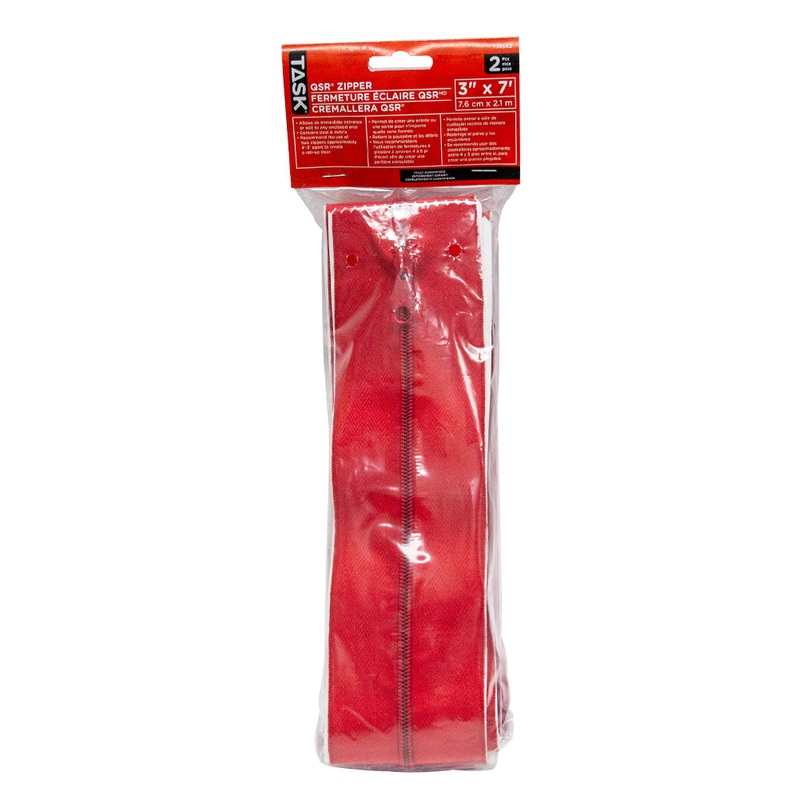 TASK 3in. x 7ft. QRS Containment System Adhesive Zipper (2-Pack)