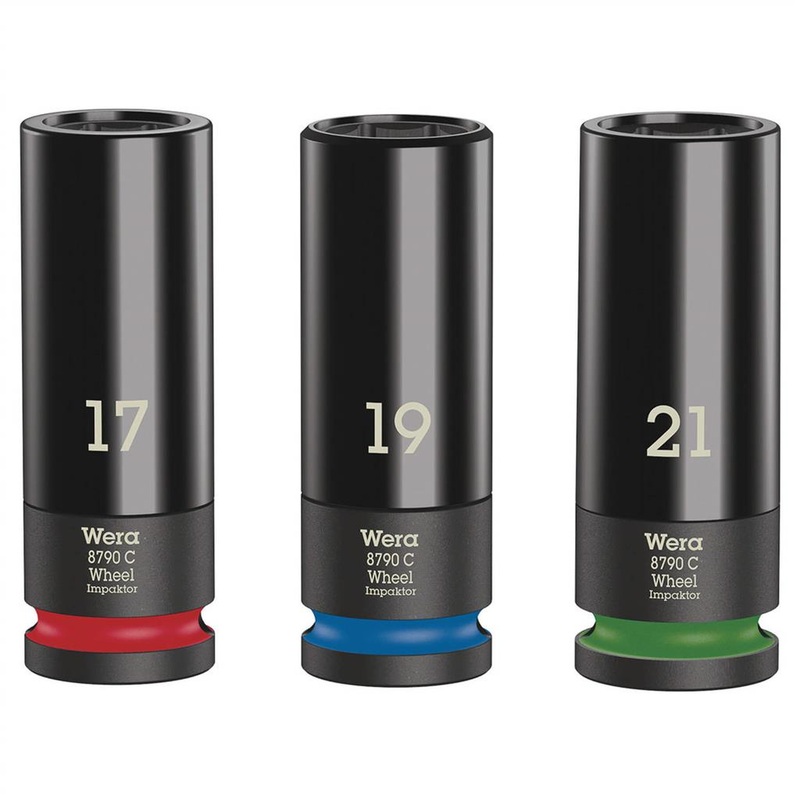 Wera 05004595001 1/2 in. Drive Wheel Impaktor C Set 1 Socket Set (3-Piece)