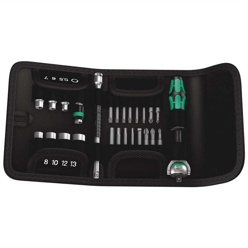 Wera Kraftform Kompakt Zyklop 1/4 in. Drive Metric Speed Ratchet Set (26-PC)