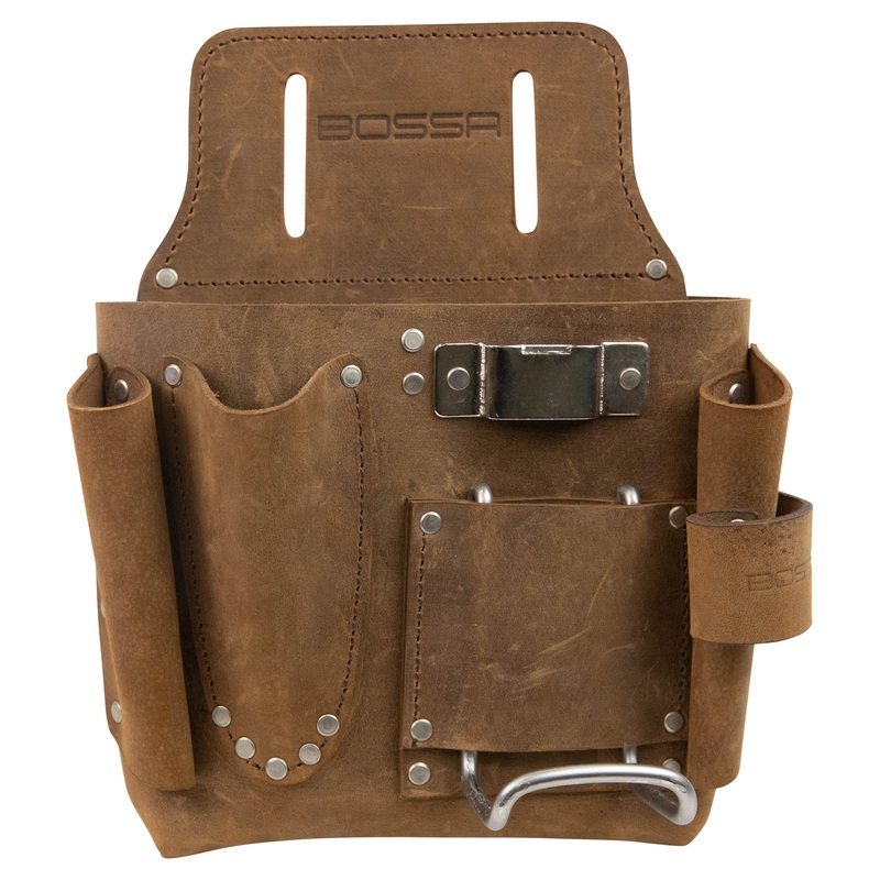 Bossa 7-Pocket Leather Drywall Tool Pouch