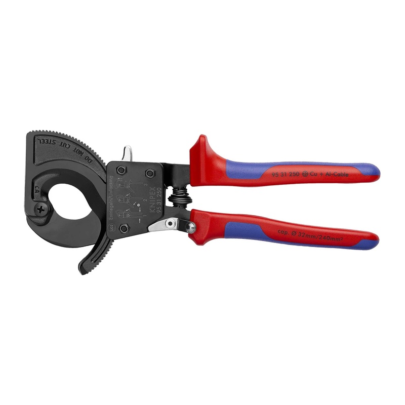 KNIPEX 95 31 250 SBA RATCHETING CABLE CUTTER 10
