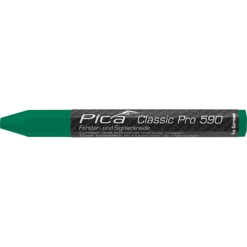 PICA 12mm x 120mm Lumber Crayon (Green, 12-Pack)