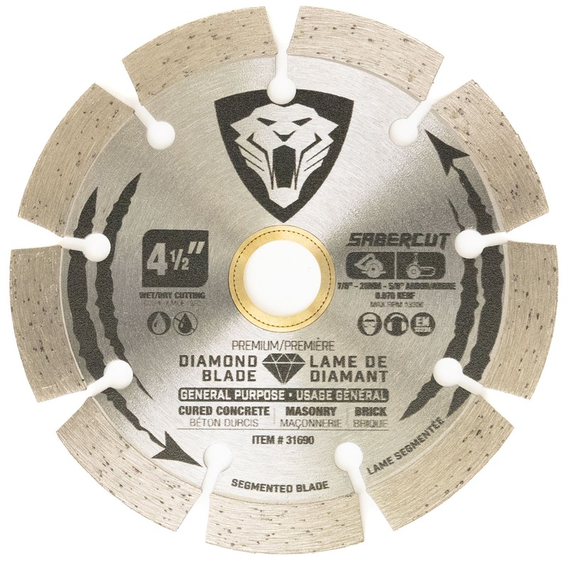 Sabercut 4-1/2 in. General Purpose Concrete, Brick & Masonry Segmented Diamond Blade