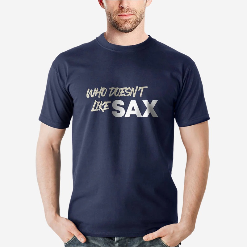 SAX Men’s Short Sleeve Cotton T-Shirt