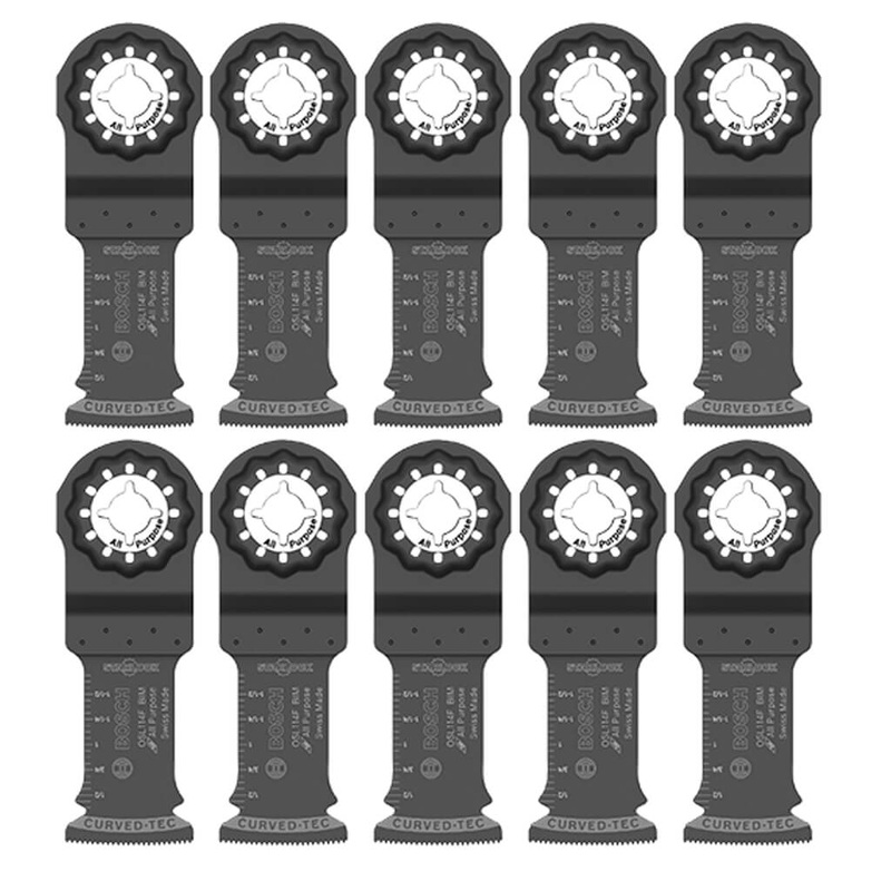 BOSCH OSL114F-10 1-1/4 in. STARLOCK Bi-Metal Plunge Cut Oscillating Multi-Tool Saw Blade (10-Pack)