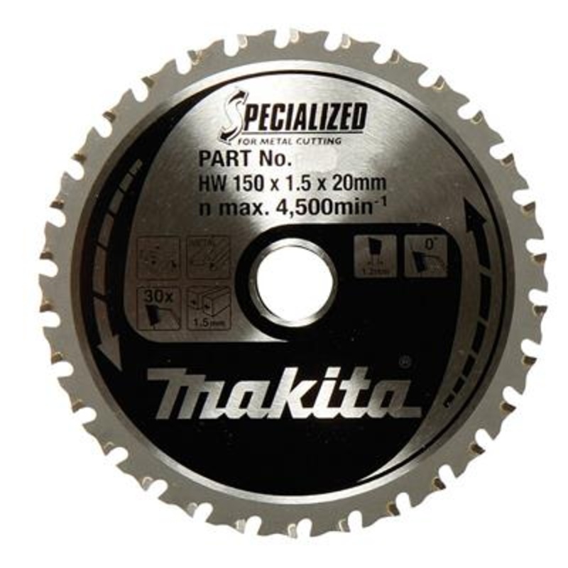Makita A-96104 5-7/8 in. x 52-Tooth Thin Metal Cutting Carbide Tipped Saw Blade