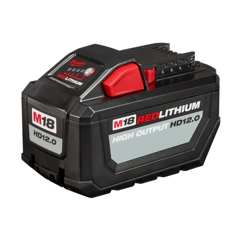 Milwaukee M18 48-11-1812 18-Volt 12Ah REDLITHIUM High Output Lithium-Ion Battery