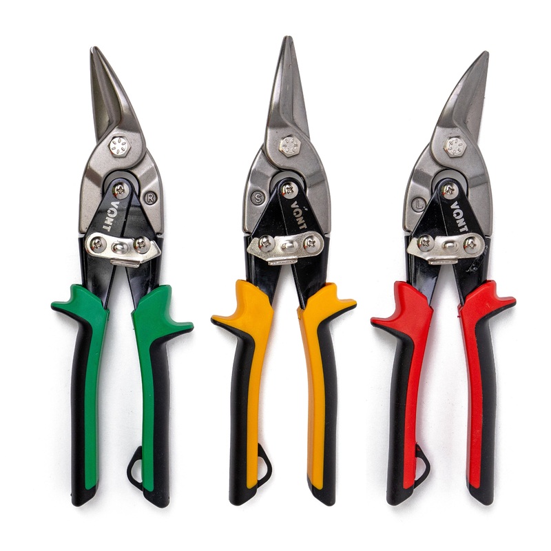 Vont 10 in. Aviation Snips Set (Left, Right, Straight)