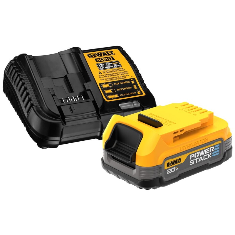 Dewalt DCBP034C 20-Volt Max PowerStack Compact Battery and Charger Starter Kit