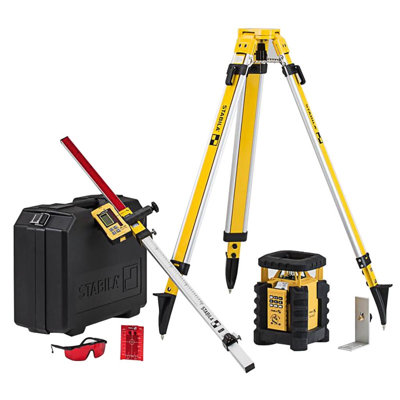 Stabila 05700 LAR350 2600 ft. Dual Slope Red Rotary Laser Kit