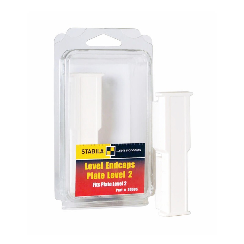 STABILA 20065 TYPE 196T Plate Level 2 End Caps for Type-80 Levels (2-Pack)