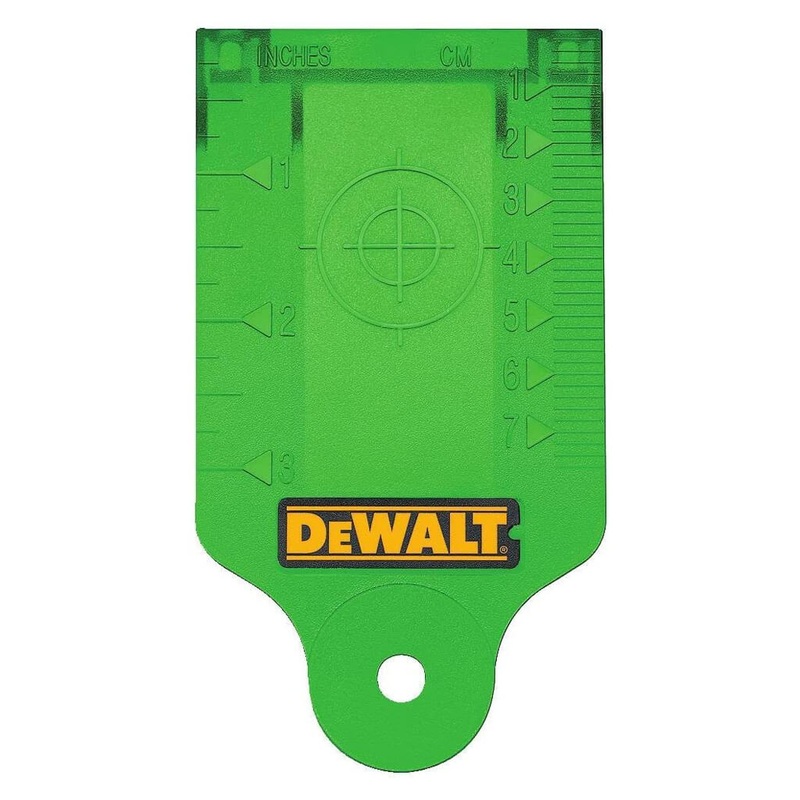 DEWALT DW0730G Green Laser Target Card